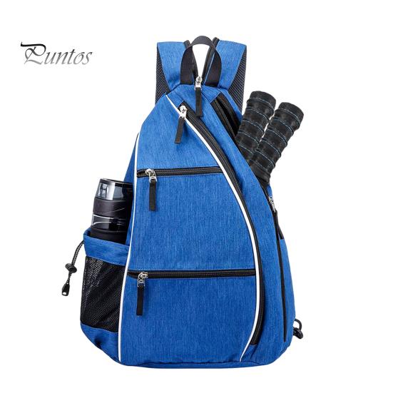 Versatile Pickleball Backpack Paddle Mesh Pocket Adjustable Strap Waterproof Oxford Cloth Stylish Bag Outdoor Sports Badminton Table Tennis