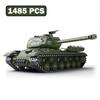 1485 PCS MOC Military IS-2 Heavy Tank Model Building Blocks World War Soviet Army Armored Battle Tank Assembly Bricks Toys Gifts