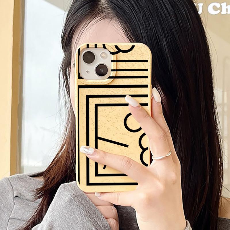 

Чехлы для мобильных телефонов iPhone 11 13 XR 15 Pro Max 12 14 Pro Max Чехол для iPhone 16 7 Plus 8 Plus XS Max Разлагаемые и экологически чистые iPhone 12&12 Pro жёлтый