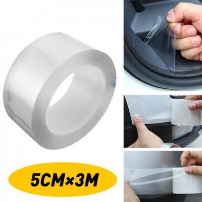 Protector Sill Scuff Car Auto Door Plate Anti-Sticker Scratch Bumper Strip 10ft