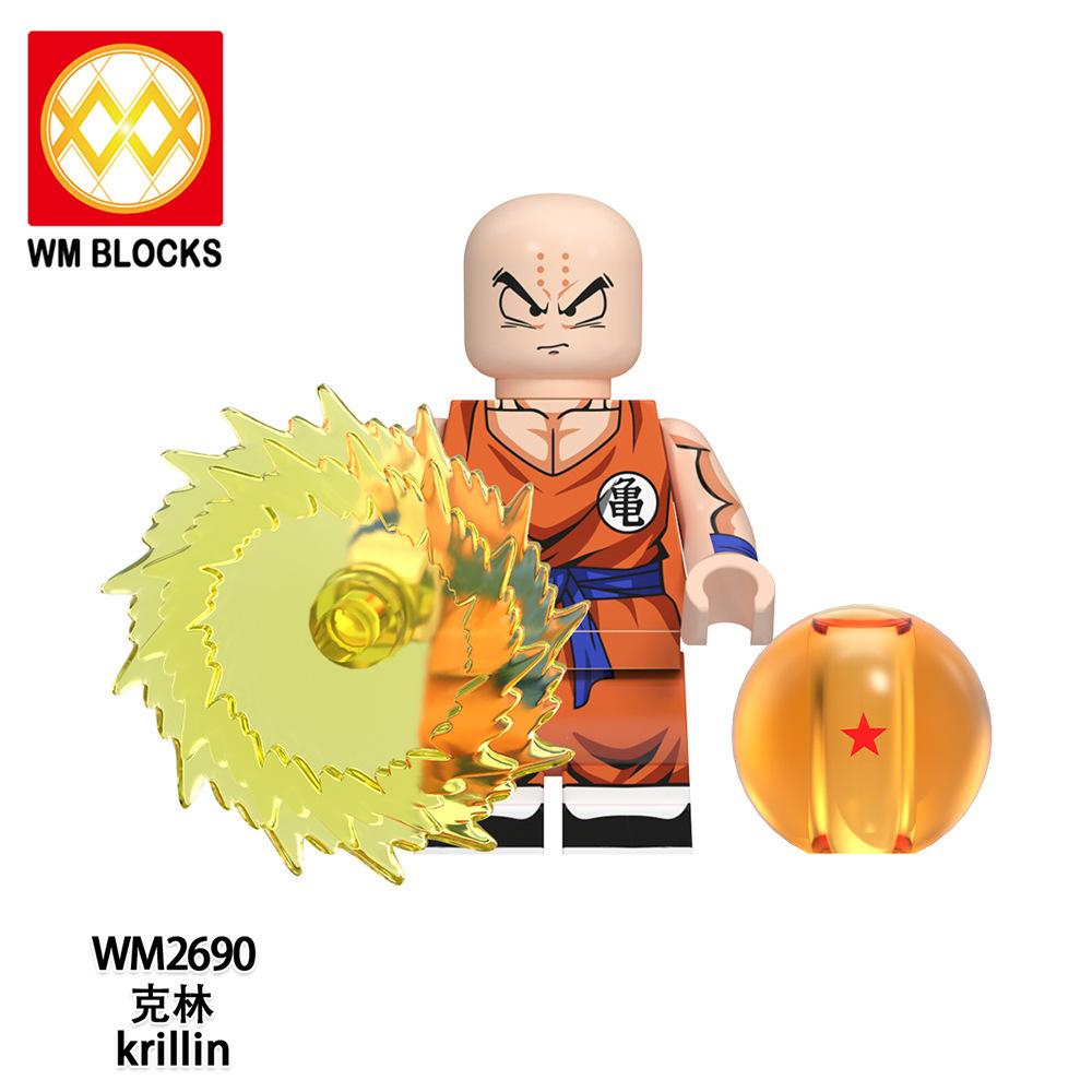 Wm6180 Wm6181 Dragon Ball Wukong Saiyan Building Block Villain Small Particle Puzzle Toy