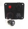 12V-24V Car Boat Dual USB Charger Switch Voltmeter Cigarette Lighter Sockets Kit