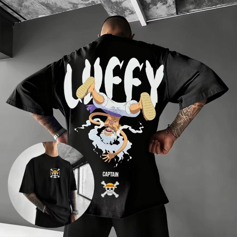

Anime Graphic T Shirt Men Women One Piece Luffy Zoro Crewneck Short Sleeve Tee Tops 2026 Summer Casual Streetwear Y2k Clothes S