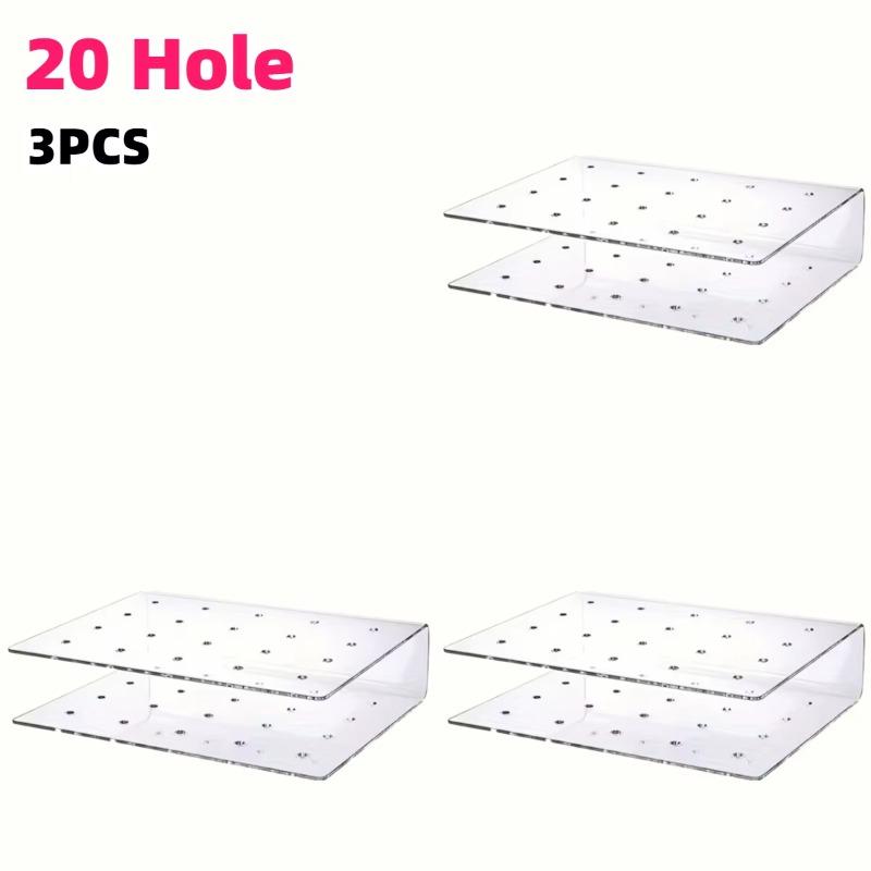3-10pcs Acrylic Cake Pop Stand Kit 15/20Hole Lollipop Display Holders Candy Pops Holder Weddings Birthdays Party Dessert Display