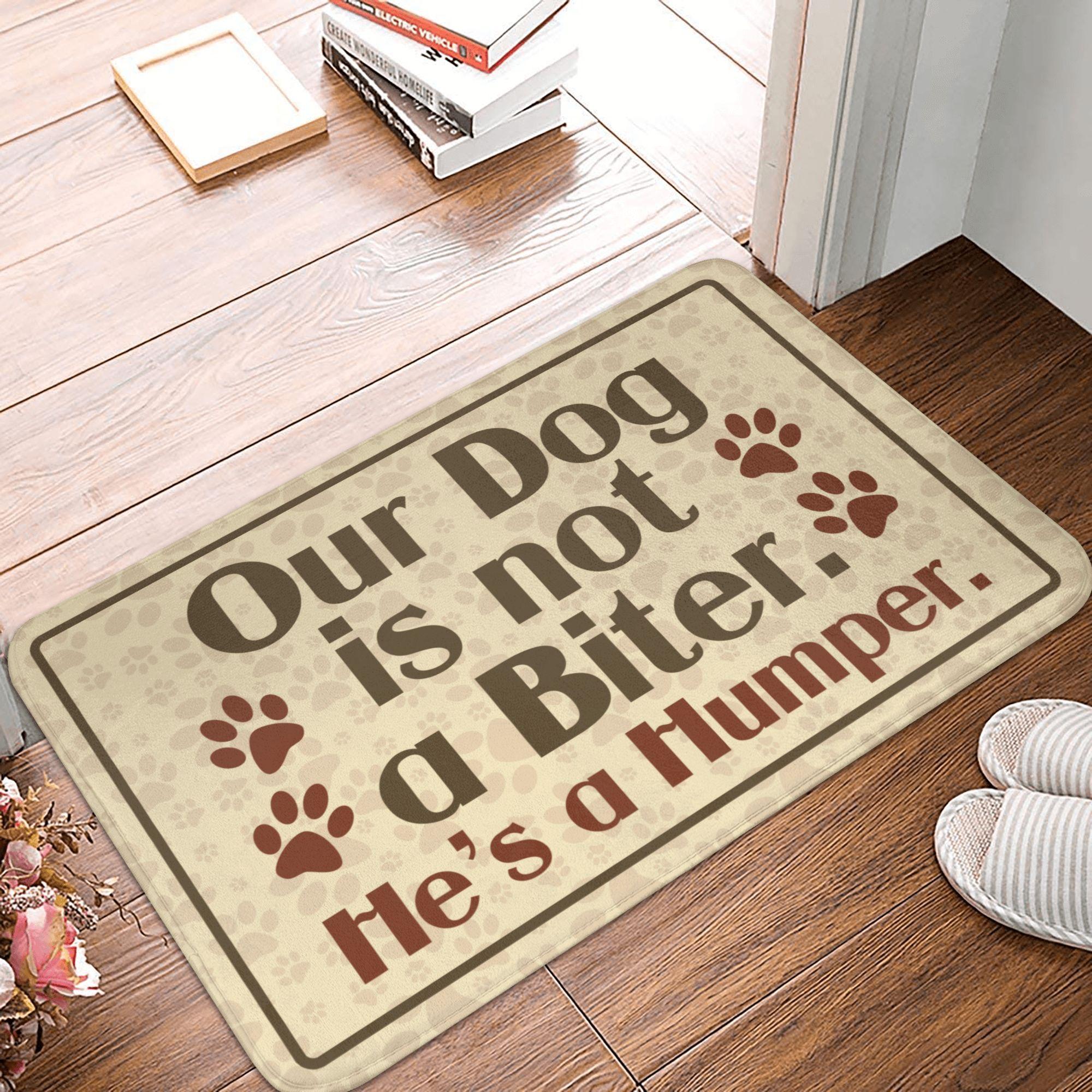 

Hope You Like Dog Hair Humor Door Floor Bath Kitchen Mats Anti-Slip Indoor Doormat Bedroom Balcony Entrance Carpet Rug 40cmx60cm