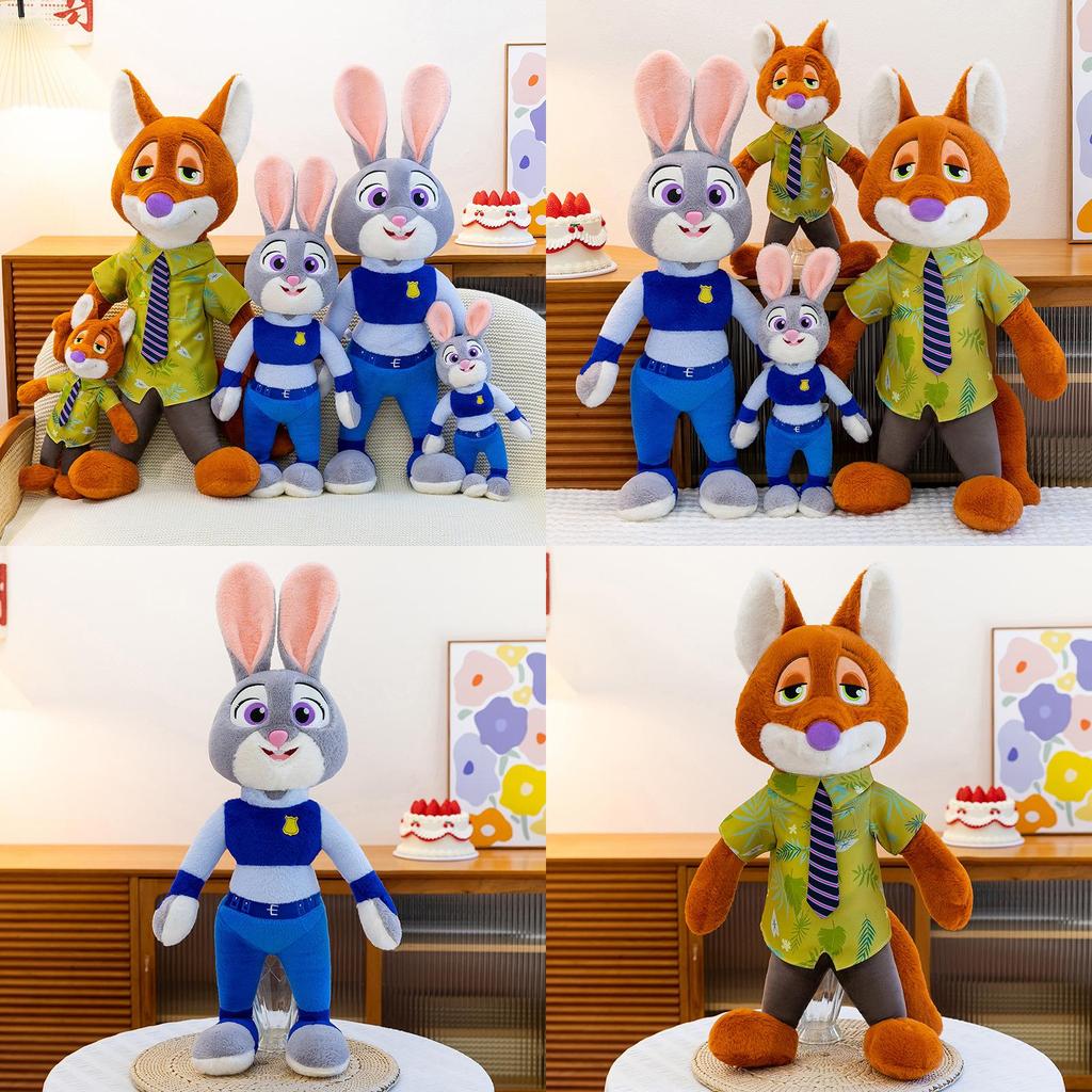 Zootopia Judy Hopps Nick Wilde Plush Toys With Pp Cotton Filling For Kids And Collectors