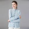 Fanzhen Women's High-Neck Cashmere Cardigan