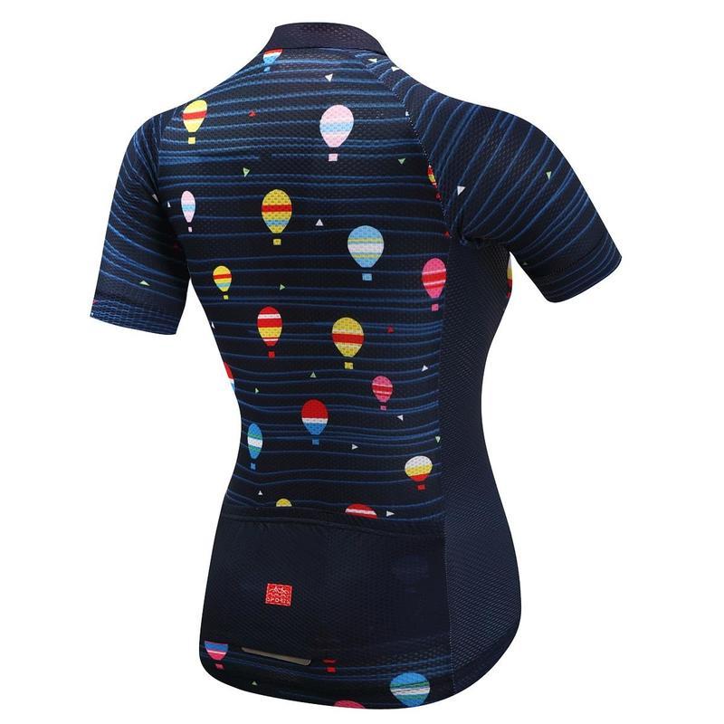 Sada letního oblečení s krátkým rukávem Jízda na kole Cyklistické oblečení Dámské sportovní dresy