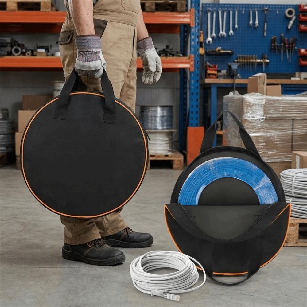 Handheld Car Charge Cable Bag Waterproof EV Charger Carry Bag Circular Tool Bag  for Car Caravan
