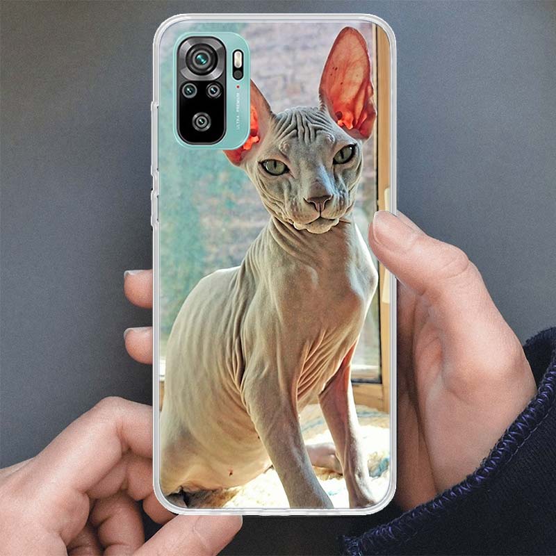 Lavaza Sphynx Sphinx Cat Phone Case For Xiaomi Redmi Note 14 13 12S 12 10 10S 11 11S 11E Pro Plus 11T 14Pro Soft Silicone Shell