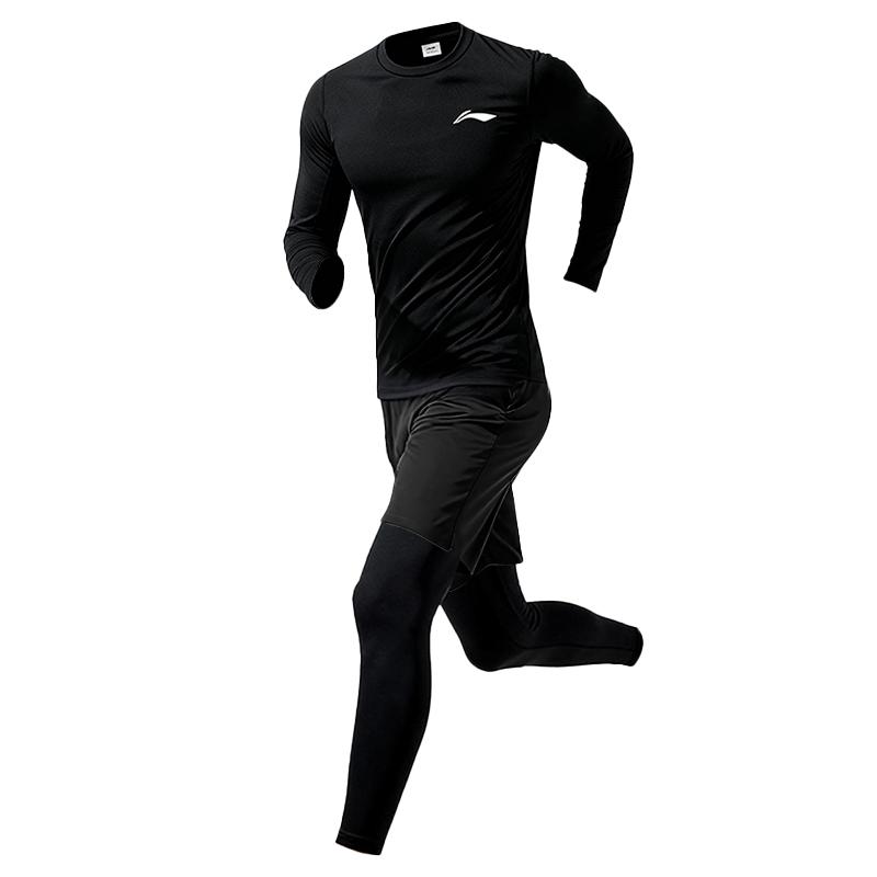 Li Ning Fitness Set Men s Black BJMB M