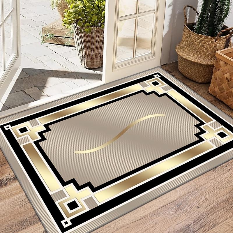 

Marble Framed Door Mat Advanced Carpet for Home Decoration Bedroom Kitchen Home Anti Slip Door Mat 40cm x 60cm