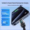 120W Type-C Data Cable with Smart Display for Fast Charging - Compatible with Huawei & Apple 15