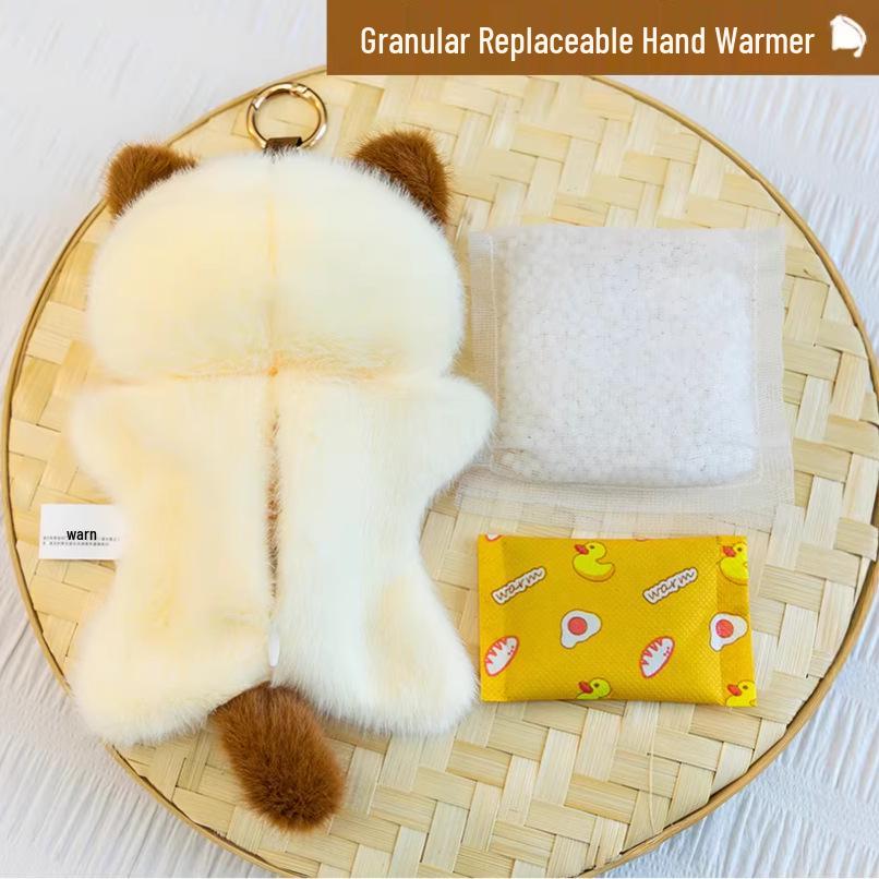 Cute Little Wolf Plush Pendant & Hand Warmer Toy