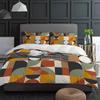 Nordic Retro Medieval Geometric Abstract Color 3pcs Bedding Set For Double Bed Home Textile Duvet Cover Quilt Cover Pillowcase