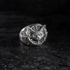 Vintage Thai Silver Curly Cat Adjustable Finger Rings For Men Women Fashion New Jewelry Couple Gift Party Glamorous