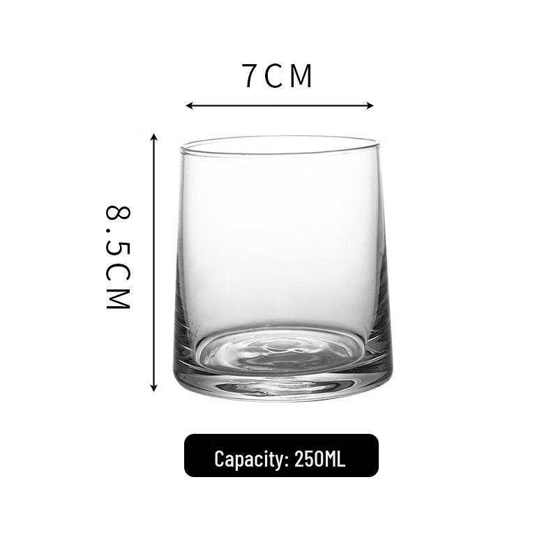 Hotel & Home Trapezoidal Glass Mouthwash Cups (Set of 10) Set of 10 Trapezoidal Cups
