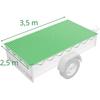 Cargo securing net for trailer 25 x 35 m green