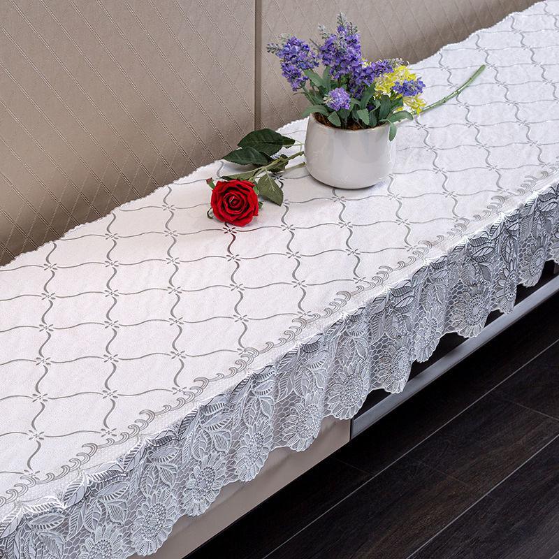 65cm Width TV Cabinet Tablecloth PVC Tablecloth Waterproof Shoe Cabinet Cloth Dressing Table Strip Plastic Dustproof Tablecloth