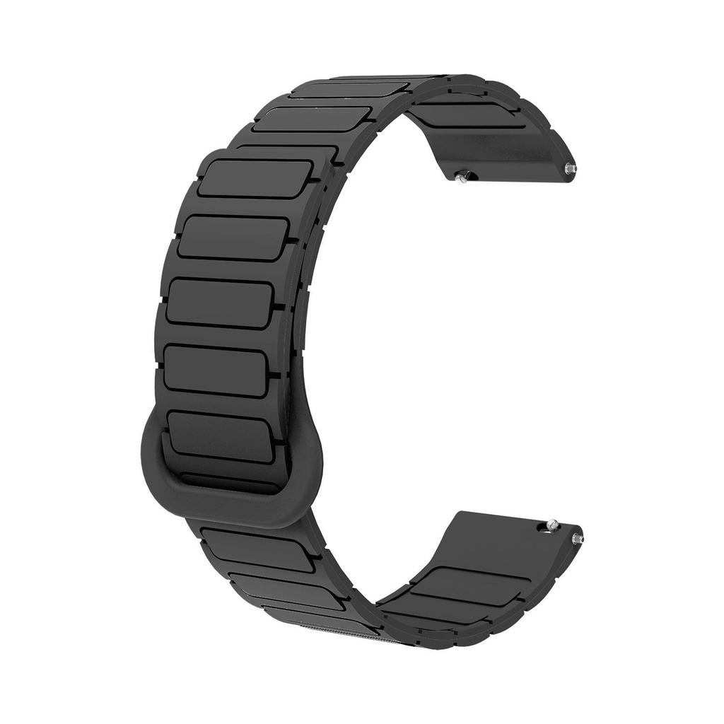 Bracelet de montre magnétique en silicone en forme de I pour Huawei GT2/GT3/GT4/GT5 et Huami Xiaomi S4