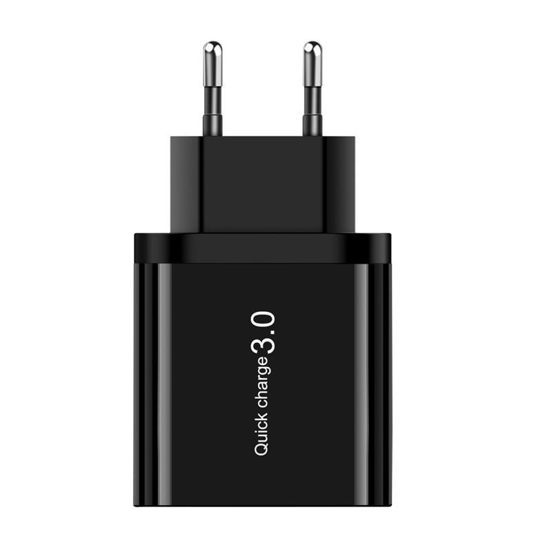 3A QC3.0 3-USB Fast Charger - EU/US Standard for Mobile Phones