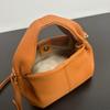 Haute couture first layer cowhide pleated cloud bag niche high-end handbag oblique span shoulder bag women's 2025 new