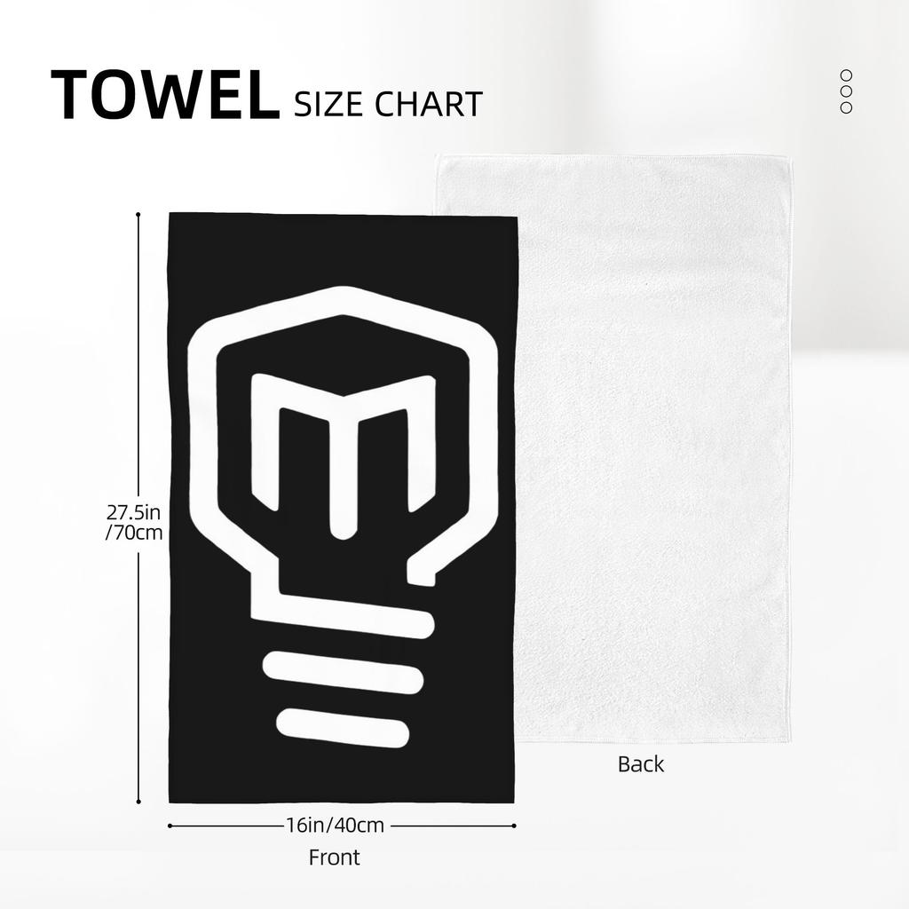 Mark Rober HD Logo Soft Face Towel Quick Dry Pool Bath Cotton Towels Absorbent Quick