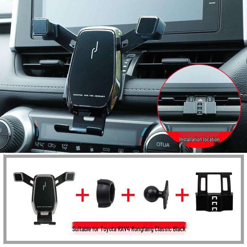 Wireless Charging Phone Holder for Toyota RAV4, Prado, and Land Cruiser