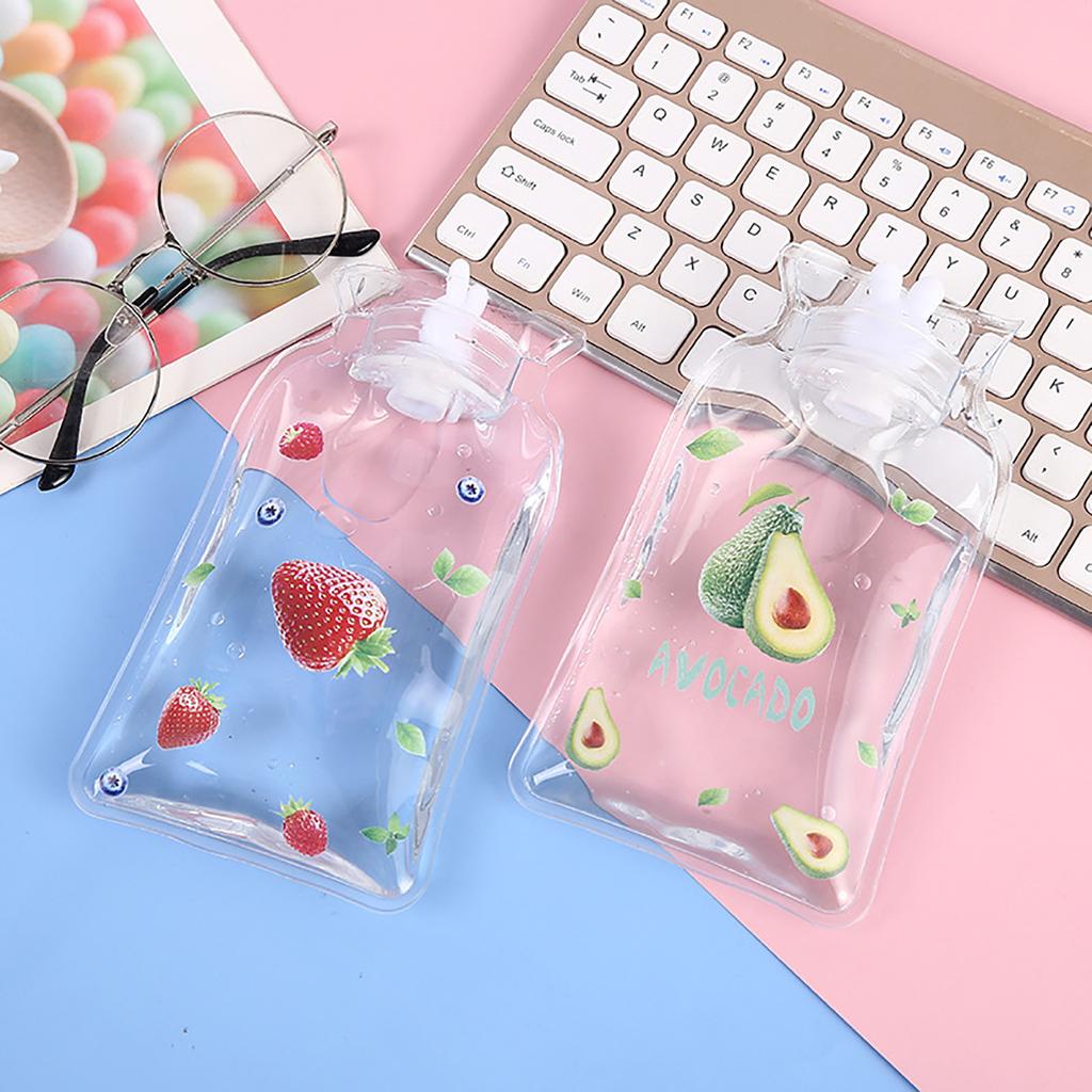 High Density PVC Hot Water Bottle Bag with Ears 650ml/1000ml/1700ml Capacity Heat Resistant and Durable Hand Warmer