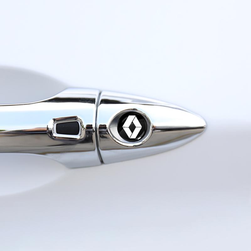 Autocolante Gaură Cheie Blocare Mașină Protecție Blocare Ușă Autocolante 3D Mașină Pentru Renault Dacia Grand Scenic 4 XMOD Megane Clio 4 Laguna 2 3 Coupe