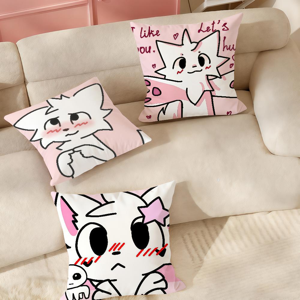 Boykisser Silly Cat Cute Pillow Case Suitable For Bedrooms Living Rooms Cars Home Decoration
