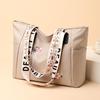 Aliwood Embroidery Women Handbag Nylon Waterproof Casual Tote Shopping Bag Large Capacity Female Shoulder Bags