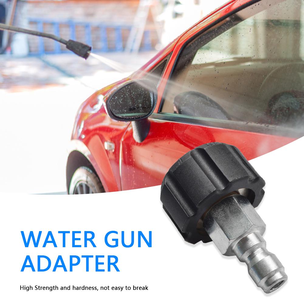Metal Car Wash Lance Connector 1/4 3/8 QD Male To M22 14mm 15mm Female Connector Adapter for Pressure Washer