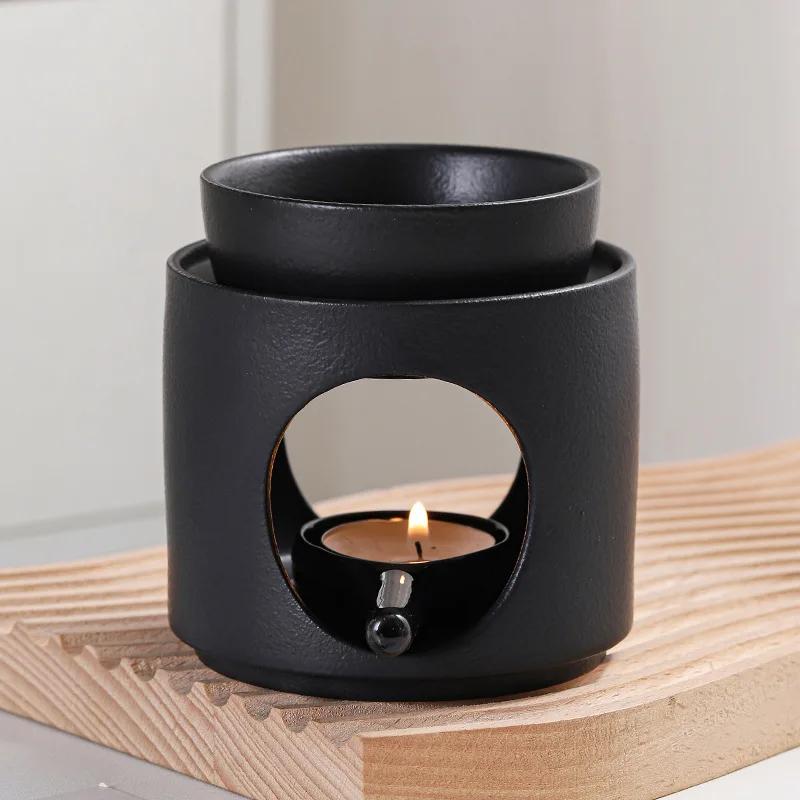 3 in 1set Candle Heating Holder Ceramic Essential Oil Reed Diffuser Incense Burner Household Spa Aromatherapy Furnace Home Decor