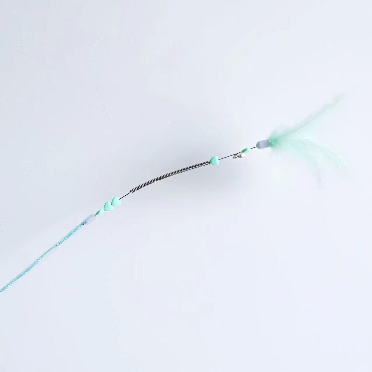 Pet Cat Toys: Spring Fairy Ribbon & Bell Teaser Stick