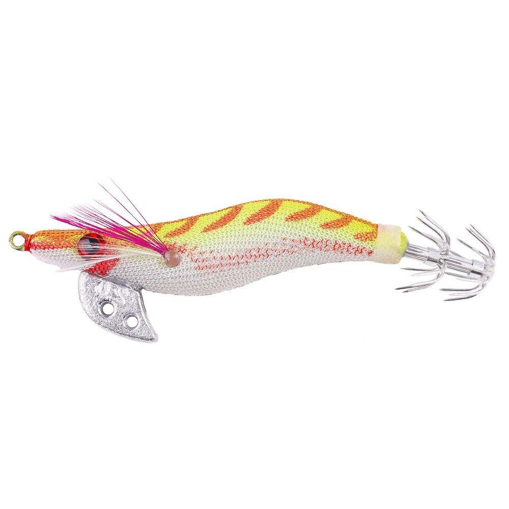 4/5Pcs 3D Eyes Artificial Fishing Lures Durable Wooden Shrimp Bait  Fishing Accessories