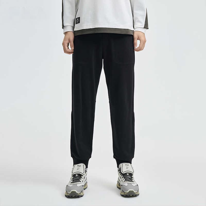 New FILA Casual Pants Men's Jet Black F11M448606FBK