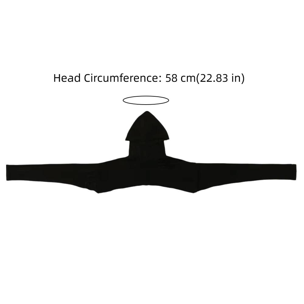 Polyester Hooded Capelet Long Arm Full Neck Cover Multi-Functional Cape Skin-Friendly Stretchy Sun Protection Sleeve Cover