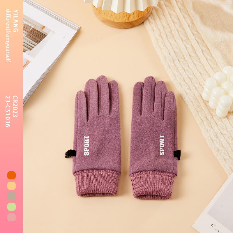

Ветрозащитные и теплые бархатные перчатки с сенсорным экраном для мужчин и женщин, студентов, замшевые перчатки для защиты от холода