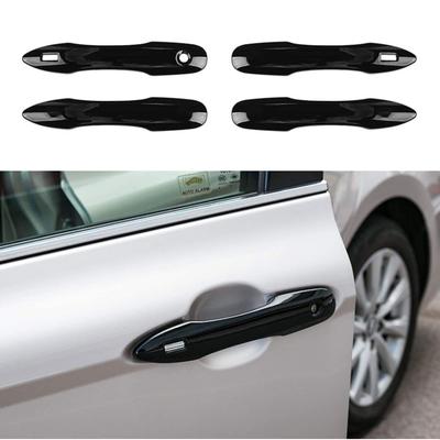 Carbon Fiber Door Handle Cover Trim Plastic Imitation for Toyota Camry Corolla Avalon 2019-2023 Car Accessories