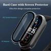 Tempered Glass+PC Case For Xiaomi Mi Band 10 9 8 Cover Accessories Shockproof Full Hard Screen Protector Xiaomi Smart Band 10 9