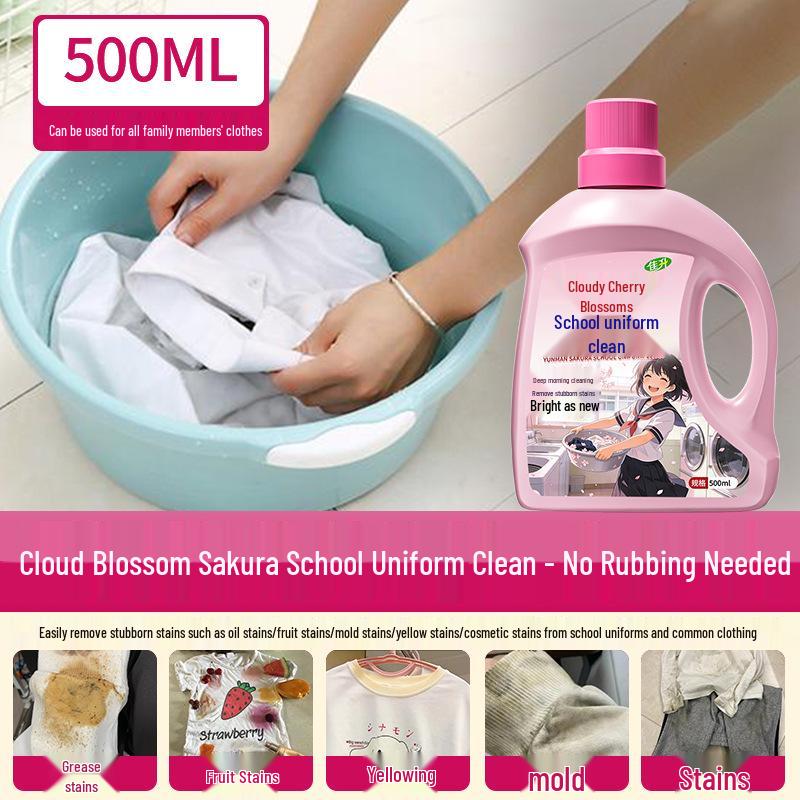 School Uniform Stain Remover for Oil, Yellowing, Sweat, Ink, and More