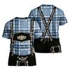 Men’s Vintage Pattern Short Sleeve T Shirt Loose Fit Casual Summer Top with Retro Print for Daily Wear Festival
