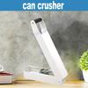 1pc Heavy Duty White Metal Can Compactor, Wall Mounted Crusher for Aluminum Seltzer, Soda, Beer Cans , Bottles, Space Saving Kitchen