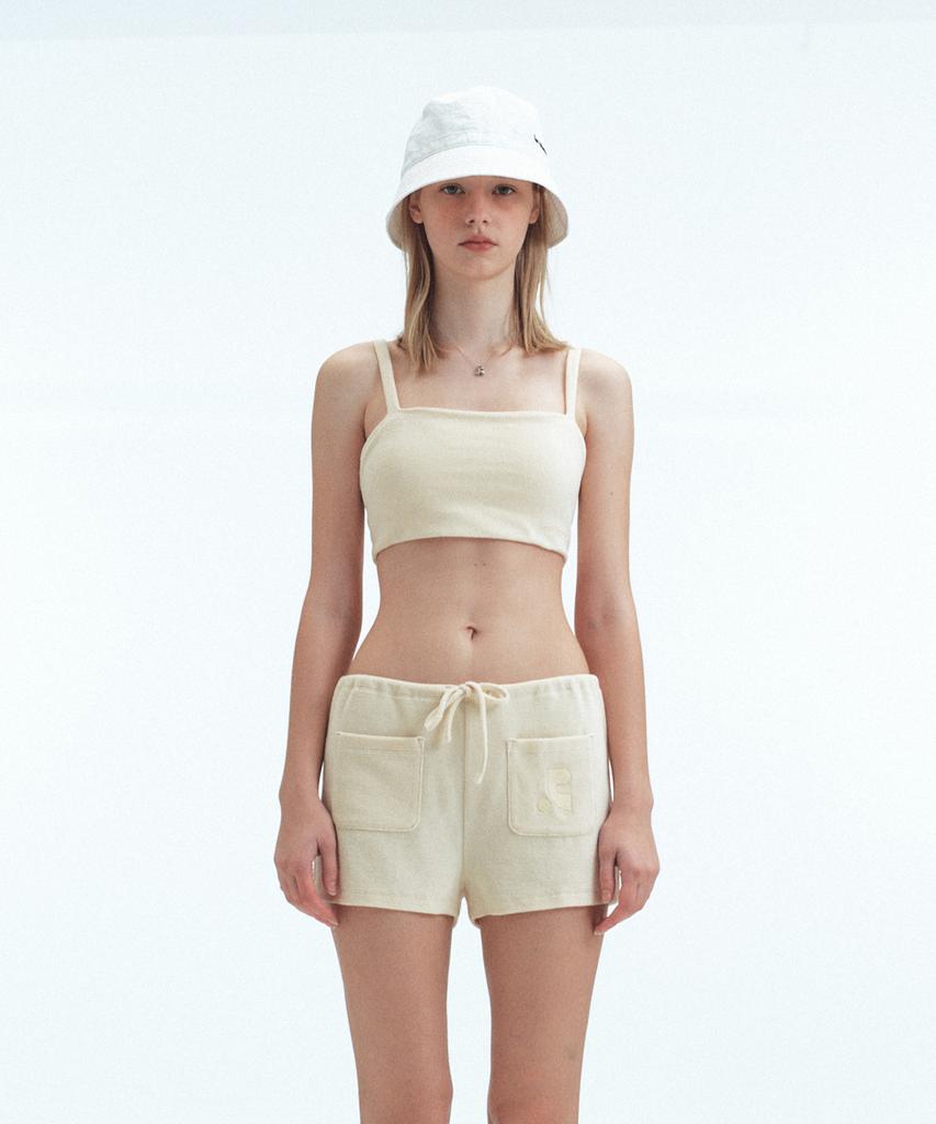 REST&RECREATION Reversible Nylon Bucket Hat - White