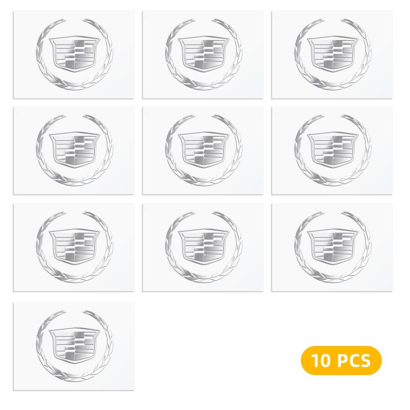 2/5/10 Stück Auto Logo 3D Metallaufkleber Dekorative Zubehörteile für Cadillac ATS BLS CT4 CT6 CTS ESCALADE STS XLR XT4 XT5 XTS SLS