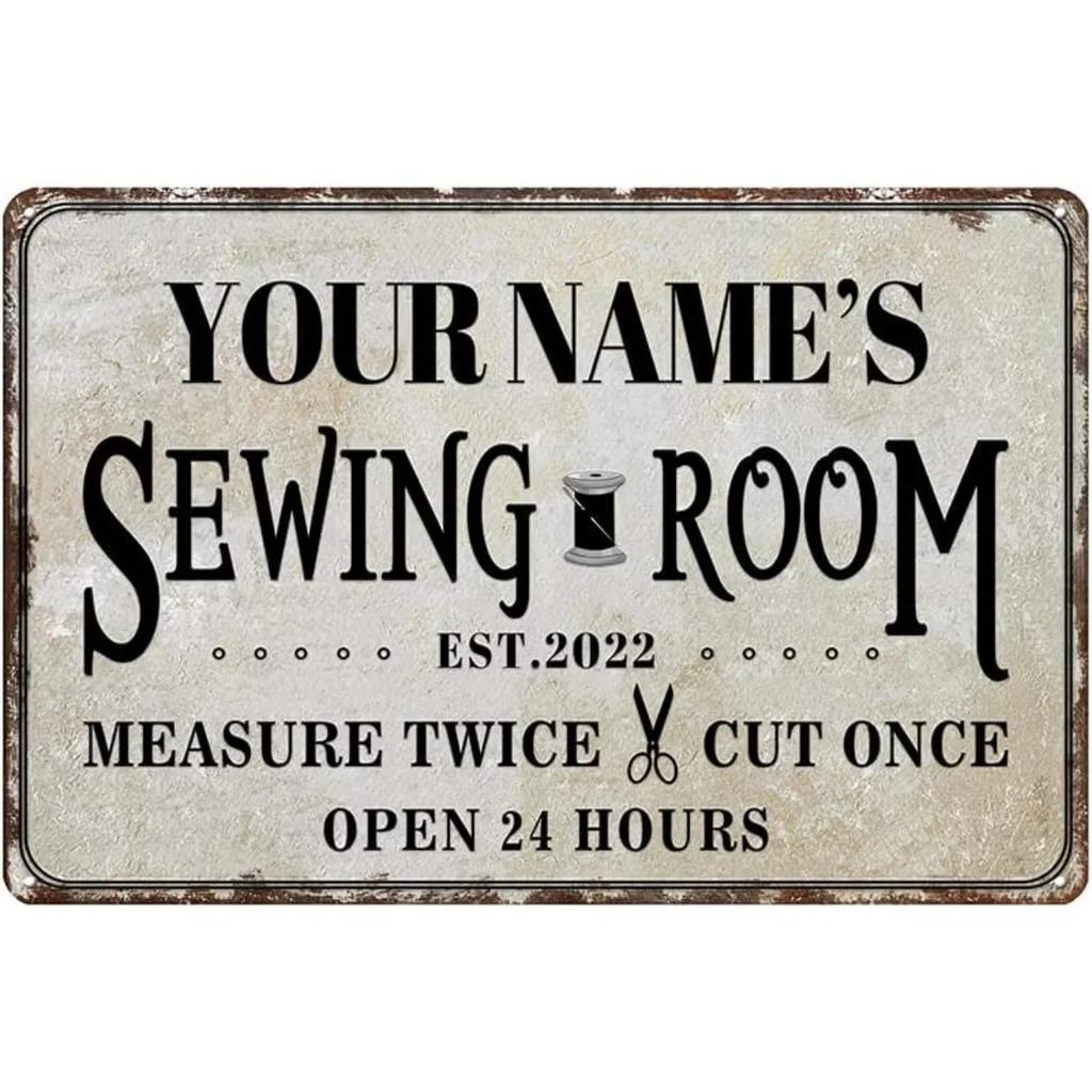 Retro Metal Wall Sign Pink Custom Plaque Room Decor Personalized Engraved Artwork Home Office Gift