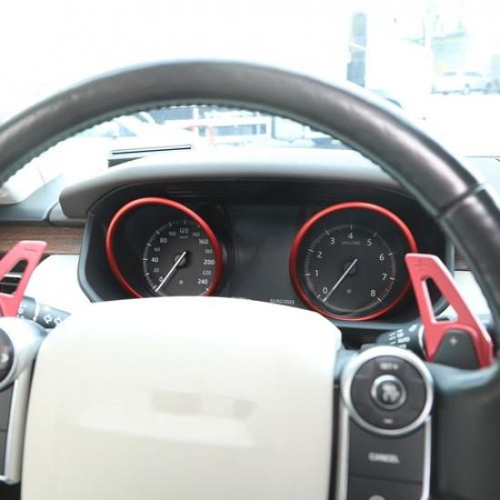 Red Dashboard Speedometer Alloy Ring Trim For Land Rover Discover 5 2017-