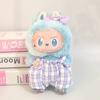 For 17cm Labubu Doll Clothes Fashion Clothes Overalls Jumpsuit Doll Clothes Color Match Hair Clip Dolls Accessories Cute Decoration Little Clothes