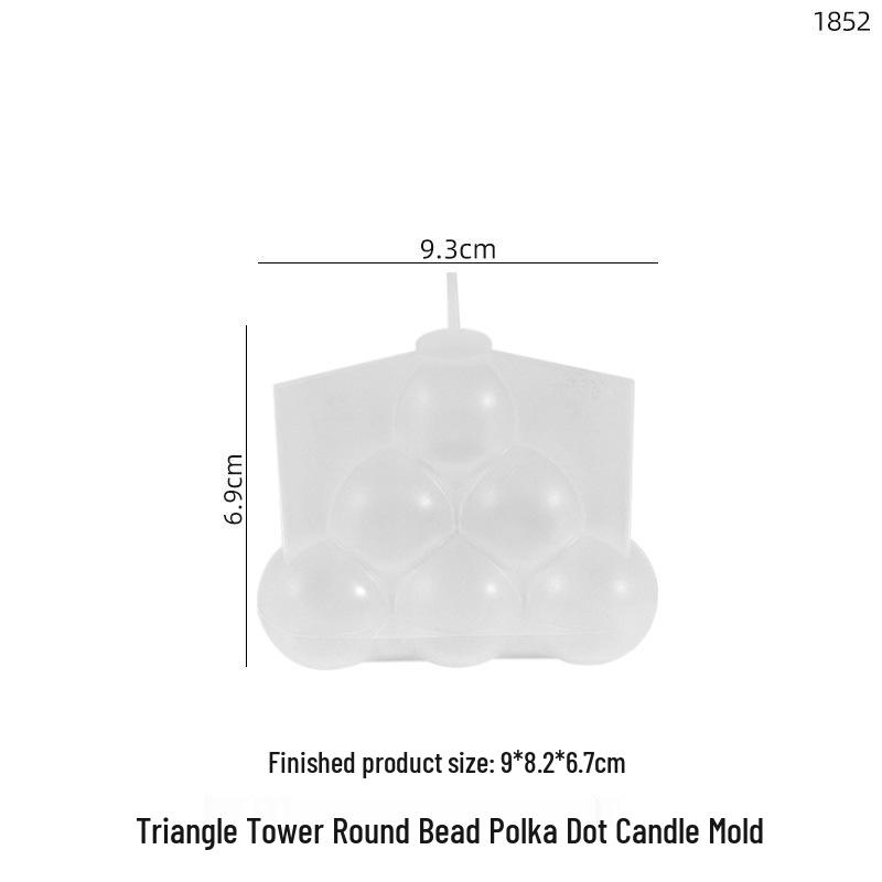 Stampo in Silicone Fai da Te Papavero per Resina Epossidica Cristallina: Cilindro, Sfera, Lanterna, Supporto Espositore per Candele a Pois.